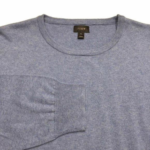J. Crew Sweater Blue Cashmere Cotton Pullover - Picture 4 of 5